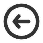 Arrow Left Cricle SVG Icon